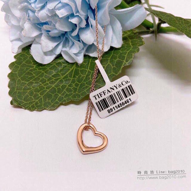 Tiffany飾品 蒂芙尼女士專櫃爆款愛心項鏈 Tiffany玫瑰金項鏈  zgt1599